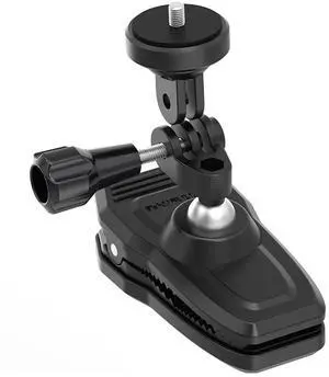 Magnetic Backpack Strap Mount Clamp with 1/4 Screw 360° Rotation Action Camera Holder Bag Belt Shoulder Strap Clip for GoPro 12