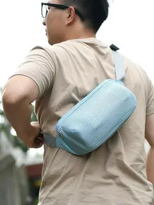Multifunctional Organizer with Adjustable Strap Crossbody BT Speaker Bag for Home Outdoor and Travel