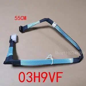 For Workstation Power Supply Cable 03H9VF 3H9VF Slim SAS SFF-8654 8i To 8654 8i Side Bend Turned Positive 55CM