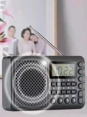 Full Band Radio with LED Screen Display Pocket Radio Support TF Card USB Drive MP3 Music Player for Home Outdoor