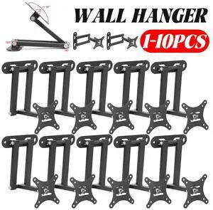 Universal 30KG TV Wall Mount Bracket Cold Rolled Steel Sheet Multi-function TV Rack Stand for 17 to 32 inch LCD Monitor