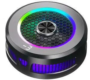 Magnetic & Back-clip Phone Cooler RGB Lighting Mobile Gaming Cooling Fan Cooler 15W 3 Modes for Android PUBG Game Cooler