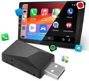 Wired To Wireless Carplay & Android Auto Mini Box OTA Upgrade Mini Adapter for OEM Wired CarPlay Android Auto Car Systems