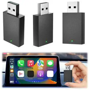 Wired To Wireless Carplay & Android Auto 2 in 1 Dongle 2.4/5G Adapter USB Plug and Play for Wired CarPlay Android Auto Cars