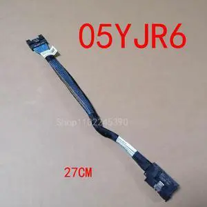 For Workstation Power Supply Cable 05YJR6 5YJR6 SlimSAS SFF-8654 8i To SFF-8654 8i Side Bend Straight Head 27CM For Workstation Power Supply Cable 05YJR6 5YJR6 SlimSAS SFF-8654 8i To SFF-8654 8i Side Bend Straight Head 27CM