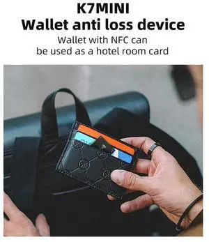 Wireless Charging Wallet Tracker Card Works for Find My Ultra Slim Tracking Card Ultra Thin Tracker for Keys Suitcase Bag