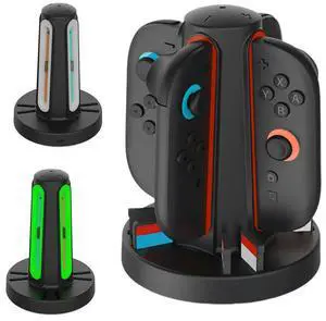 Controller Charger 4 in 1 Magnetic Controller Charger Stand Station Magnetic Charger Station for Nintendo Switch2