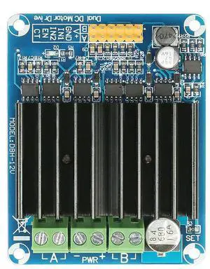 2 Channel Motor Driver Board Module Regulator H Bridge Motor Driver Module Bread Board Controller DC 5V-12V 30A for