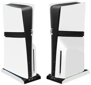 For PS 5 Slim/PS 5 Pro RGB Vertical Cooling Stand Base 8 Light Mode Game Console Base Bracket W/ 3-Speed Cooling Fan Base Stand