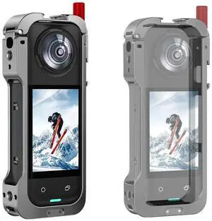 Protective Frame with Lens Guard Quick Release Rabbit Cage Cold Shoe Mount Expansion Bracket for X5 Camera Accessories