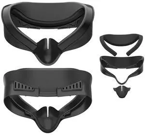 Soft PU Face Cushion Pad Replacement Sweat-Proof Anti-Leakage Nose Pad Comfort PU Foam Face Cover for Quest 3S Accessories