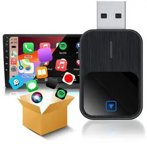 Wireless Android Auto & CarPlay 2 in 1 Dongle Bluetooth-Compatible 5.2 Adapter for Cars with OEM Wired CarPlay Android Auto