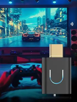 Audio Transmitter Bluetooth-Compatible 5.4 Type-C Wireless Stereo Music Adapter USB C Type-C BT 5.4 Transmitter Wireless Adapter