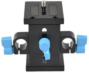 Universal DSLR Camera Base Plate Height Adjustable Rod Support Guide Bracket PTZ Camera Adapter for Follow Focus for DSLR Camera