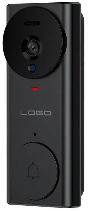 2.4G Wi-Fi Wireless Video Doorbell Two-Way Audio Video Doorbell 110° Wide Angle Night Vision for Home Office Warehouse