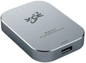 Magnetic M.2 NVMe 2230 SSD Enclosure Adapter USB 3.2 Gen 2 10Gbps Type-C SSD Disk Box 2TB Hard Drive Disk Box for MacBook ProRes