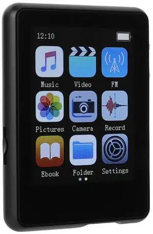 MP4 Player with Microphone & Camera HiFi Lossless Music Player Bluetooth-Compatible 5.3 E Book/Recorder Support Voice Recorder