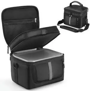 Carrying Case for Ef Ecoflow River 2 Travel Bag Protective Case Waterproof Multiple Pockets with Shoulder Strap & Handle
