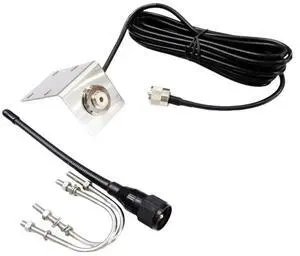 156-163Mhz VHF Marine Antenna L Shape Bracket Stubby Boat Antenna External Antenna for Boat Pontoon Sailboat Yacht Marine Radios