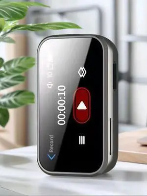 Digital Voice Recorder with BT5.3 Pocket Hifi MP3 Player 1.45In Touch Screen Wireless HD Recorder for Outdoor Hiking Camping