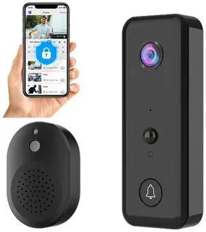 Video Doorbell Camera 2-Way Audio Wireless Video Doorbell PIR Motion Detection for Home Office