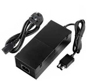 Power Supply AC Adapter with Power Cord Replacement Power AC Adapter Thermal/Electrical Insulation Silent for Xbox One Console