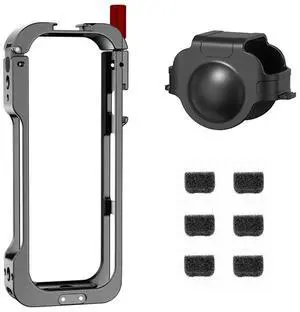 Camera Cage with Lens Guard Quick Release Protective Case Cold Shoe Mount Action Camera Frame for X5 Camera Accessories