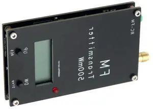 2000M 0.5W FM Transmitter Frequency LCD Display Stereo Digital 76-108MHz Adjustable Frequency FM Transmitter for Radio Broadcast