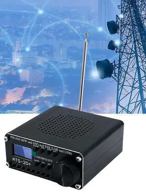 Professional ATS-20+ Receiver OLED Screen World Band Digital Receiver FM AM MW SW LSB Receiver for Travel Camping Hiking
