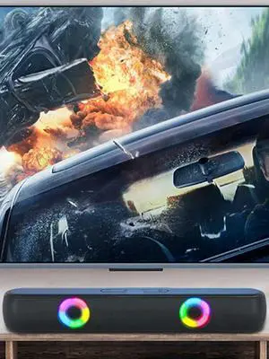 BT5.0 High Bass Audio Speaker USB Charging Hi-Fi Gaming Speaker 1800mAh Wireless Soundbar Speaker for Outdoor Travel Picnic
