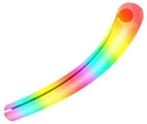 2 PCS Silicone Hose Pipe 5V 3PIN ARGB Luminous Sleeve Water Cooling Tube(34.5CM)