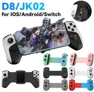 2 in 1 Wireless Mobile Gaming Controller Type C Cooling Cell Phone Gamepad Joystick 300mAh for Android Phone Switch PC