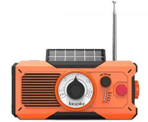 Hand Crank Emergency Radio AM/FM/WB Weather Radio with Power Bank SOS Alarm Flashlight Reading Lamp Portable Radio Solar Radio