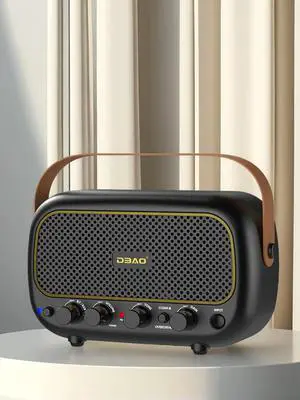 Acoustic Guitar Speaker Bluetooth-Compatible Speaker with Clean and Overdrive Channel Audio AMP for Electric Guitar Mini Speaker