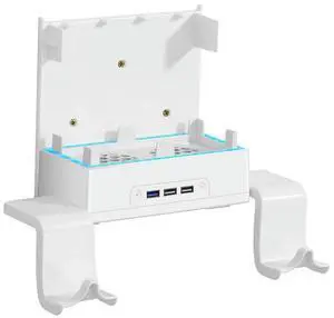 Vertical Stand Cooling Fan Base Game Handle Rack Dock Mount Supporter Cooling Base 7 Lighting Modes for XBOX Series S