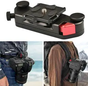 Camera Waist Belt Clip CNC Process Backpack Strap Mount Clamp Holder Aluminum Alloy Anti-shake Fast Switch Tool for SLR DSLR