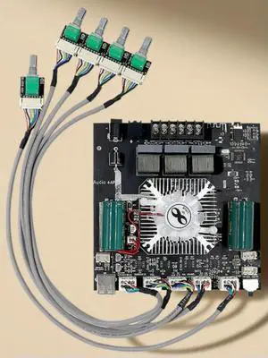 TDA7498E BT 5.0 Amplifier Board HiFi Chips Mini Power Amplifier Module DC 15-36V 160W X 2+220W Subwoofer Stereo for DIY Speaker