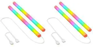 2PCS Liquid Water Cooling Light-Emitting Tube 5V 3Pin ARGB Water Cooling Tube(B)