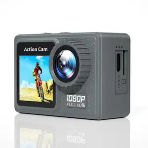 Action Camera 30m Waterproof Exercise Video Recorder 120° Wide Angle Underwater Camera with Accessories