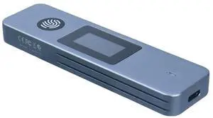 SSD Enclosure M-Key B +M Key External Enclosure Box Visual Fingerprint Encrypted SSD Hard Drive Enclosure for 2230/2242/2280 SSD