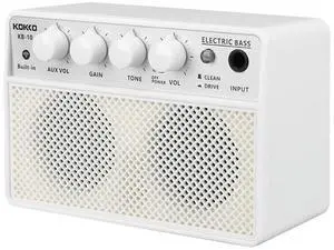 Electric Bass Amplifier 10W 6.35mm Small Speaker Bass Guitar Practice Amplifier Musical Instrument Accessories for Electric Bass