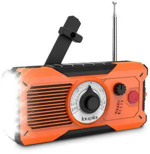 Emergency Hand Crank Radio Solar Powered Radio 5000mAh AM/FM/WB Weather Radio Portable Radio for Indoor Outdoor Emergencies