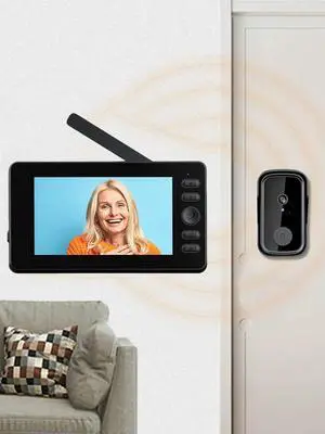 Wireless Doorbell Camera 2-Way Audio Wireless Video Doorbell 1080P for Home Office