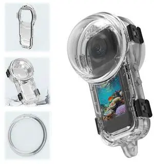 Dive Housing 60m Waterproof Dive Case Anti Scratch Underwater Protector for Insta 360 X5 Camera Accessories