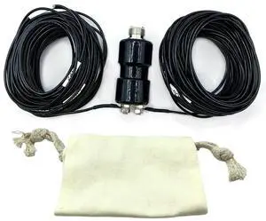 5-50MHz HF Horizontal Dipole Antenna Portable Horizontal Balun Antenna Wideband End Fed Antenna for Emergency Communication