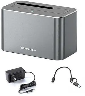 Hard Drive Dock USB3.0 To SATA External Hard Drive Docking Station 5Gbps Support Up To 20TB for 2.5 & 3.5 Inch SATA/SAS HDD SSD