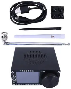 ATS25X2 Full-band Radio 2.4inch Touchscreen Portable FM Radio APP Network Configuratio Digital Radio with Spectrum Scanning