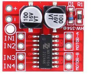 L298N DC Stepper Motor Board Dual H Bridge Mini Stepping Motor Drive Board Two Channel Reversing PWM Speed Electronic Components