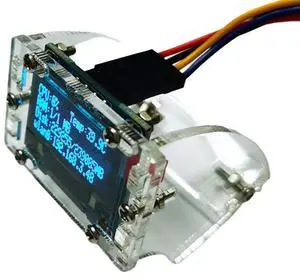 For Raspberry Pi 0.96 Inch OLED I2C SSD 4Pin Module with Case LCD Screen Display CPU Temperature for STM32