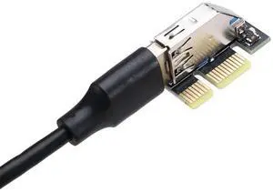 PCI-E 1X To 1X Riser Extender USB 3.0 Cable Working For Motherboard PCI-E 3.0 X1 Slot For BTC Miner Antminer Mining